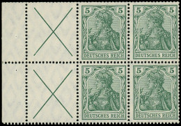 * ALLEMAGNE EMPIRE - Timbres De Carnets - Michel HB 3aA, 5pf. Vert Germania, Feuillet Complet, 2 X - Other & Unclassified