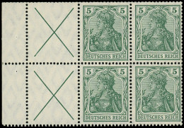 * ALLEMAGNE EMPIRE - Timbres De Carnets - Michel HB 3aA, 5pf. Vert Germania, Feuillet Complet, 2 X - Altri & Non Classificati