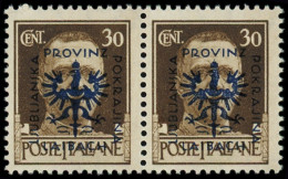 * ALLEMAGNE 39/45 - LAIBACH - Poste - Michel 6 II/III, Paire Se Tenant (cases 85/6) - Occupazione 1938 – 45