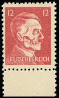 ** ALLEMAGNE FAUX DE PROPAGANDE - Poste - Michel 17, Futsches Reich, Bdf, Certificat Pieles: Tête De Mort - Occupation 1938-45
