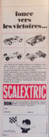 Publicité De Presse ; Jouets Circuit Automobiles Scalextric - Publicités