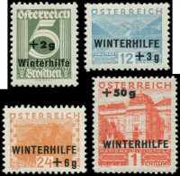 ** AUTRICHE - Poste - 437/40, Complet: Secours D'hiver - Unused Stamps