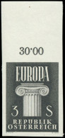 ** AUTRICHE - Poste - 922, Non Dentelé, Bdf: 3s. Europa 1960 (Ank. 1123 U) - Nuovi