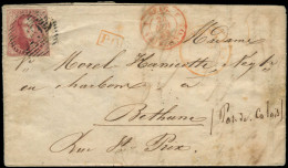LET BELGIQUE - Poste - 8, Sur Lettre Du 24/11/52, Arrivée à Béthune 24/01/52 - Altri & Non Classificati