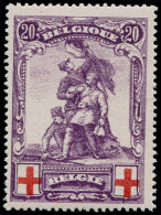 ** BELGIQUE - Poste - 128, 20 (+20c) Violet Croix-Rouge - Autres & Non Classés