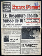 FRANCE DAMART / JOURNAL DE LA SANTE ET DU BONHEUR / JUIN 1962 / PREOBLITERE 0,08 COQ - 1950 - Oggi