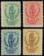 ** ESPAGNE - Poste - 636/39, Complet 4 Valeurs: Emission De Burgos - Unused Stamps