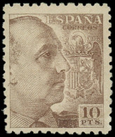 ** ESPAGNE - Poste - 690, Très Beau: 10pts Brun, Franco - Unused Stamps