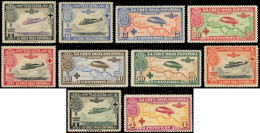 * ESPAGNE - Poste Aérienne - 7/16, Complet 10 Valeurs: Vol Madrid-Manille - Unused Stamps