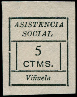 (*) ESPAGNE GUERRE CIVILE NATION - Poste - Vinuela Ed. 2 S, Type I, Non Dentelé - Spanish Civil War Labels