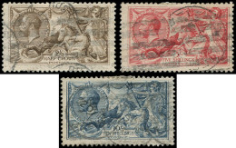 O GRANDE BRETAGNE - Poste - 153/55, Effigies Sur Fond Ligné - Used Stamps