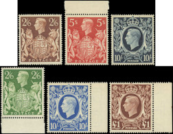 ** GRANDE BRETAGNE - Poste - 224/26 + 233/34 + 245, Complet 6 Valeurs: George VI - Nuevos