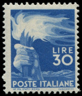 ** ITALIE - Poste - 501, 30l. Bleu (Sas. 563) - Mint/hinged