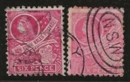 New South Wales      .   SG    .   256  2x      .   O      .     Cancelled - Used Stamps