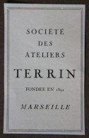 Publicité : Société Des Ateliers TERRIN (réparation Navale), Marseille, 1951 - Publicités
