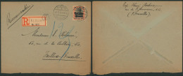 Guerre 14-18 - OC19 Sur Lettre En Recommandé De Elsene 4 (1918) + Griffe > Ixelles - OC1/25 General Government