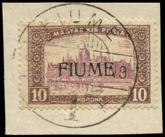 O ITALIE OCC.FIUME - Poste - 21, Sur Fragment - Jugoslawische Bes.: Fiume