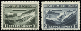 ** LIECHTENSTEIN - Poste Aérienne - 7/8, Graf Zeppelin - Air Post
