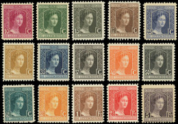 ** LUXEMBOURG - Poste - 95/109, Complet 15 Valeurs: Grande-duchesse Marie-Adélaïde - 1914-24 Marie-Adélaida
