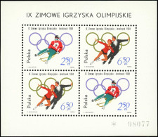 ** POLOGNE - Blocs Feuillets - 38, Numéroté: Jeux Olympiques D'Innsbruck 1964 - Andere & Zonder Classificatie