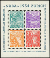 ** SUISSE - Blocs Feuillets - 1, Luxe: NABA 1934 - Blokken
