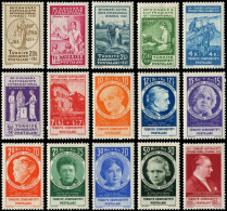 ** TURQUIE - Poste - 857/71, Signés, Complet: Congrès Suffragiste - Unused Stamps