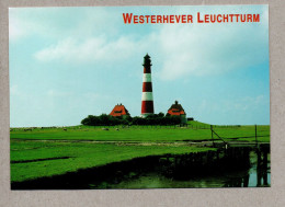 A0109} BRD - AK :  Leuchtturm Faro Lighthouse - Westerhever / Eiderstedt - Lighthouses