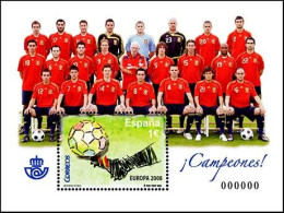 España 4429 ** HB Futbol. 2008 - Unused Stamps