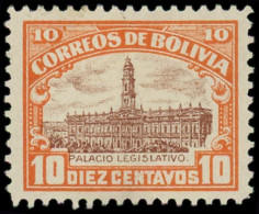 * BOLIVIE - Poste - 108A, Type II, Non émis Orange Et Brun: 10c. Parlement - Bolivië