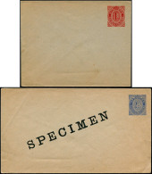 N CAIMANES - Entiers Postaux - 3 Enveloppes Différentes 1p. Rouge (x2), 2.50 Bleu, Dont Une Spécimen (1909) - Kaimaninseln