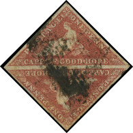 O CAP DE BONNE ESPERANCE - Poste - 7, En Paire, Signé Calves: 1p. Carmin - Cap De Bonne Espérance (1853-1904)