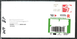 Großbritannien-Jersey, MiNr. ATM 10, Auf E-Brief Nach Deutschland; E-83 - Sin Clasificación