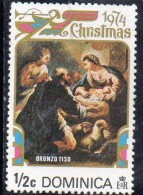 1974 Dominica - Natale - Dipinto Di Oronzo Tiso - Navidad