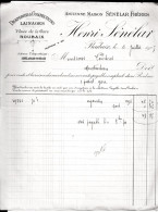 Henri Sénélar. Draperies & Confections. Roubaix. Ancienne Maison Sénélar Frères. à M. Lambret à Montauban. 1905. - 1900 – 1949