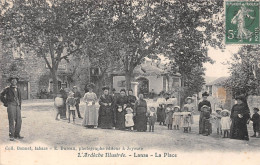 LANAS (Ardèche) - La Place - Voyagé 1912 (2 Scans) - Autres & Non Classés
