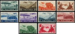 * ERYTHREE - Poste Aérienne - 18/27, Complet (Sas. A 17/26) - Eritrea