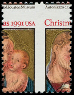 ** ETATS UNIS - Poste - 1993, Piquage En Croix: Noël, Vierge Et L'enfant - Other & Unclassified