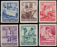 (*) INDONESIE - Poste - 136/41, Non Dentelés (toujours Sans Gomme): Rééducation Des Mutilés - Indonesia