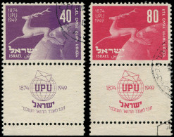 O ISRAEL - Poste - 27/28, Tabs Complets: 75ème An. De L'UPU - Andere & Zonder Classificatie