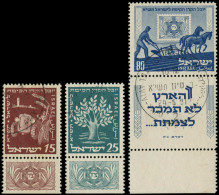 O ISRAEL - Poste - 46/48, Tabs Complets: Cinquantenaire Du Fond National - Other & Unclassified
