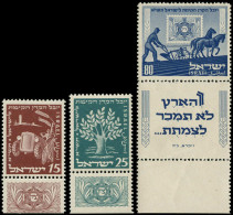 ** ISRAEL - Poste - 46/48, Tabs Complets: Cinquantenaire Du Fond National - Other & Unclassified