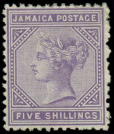 * JAMAIQUE - Poste - 15, Filigrane Cc: 5s. Violet - Giamaica (...-1961)