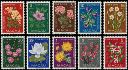 ** MACAO - Poste - 363/72, Complet: Fleurs - Sonstige & Ohne Zuordnung