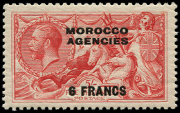 ** MAROC GB BUREAUX - Poste - Zone Française 11, 6f. S 5s. Rouge - Bureaux Au Maroc / Tanger (...-1958)