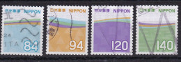 Japan - Basic Gretings 84, 94, 120, 140y 2022 - Used Stamps