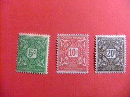 55 SUDAN - SOUDAN FRANCAISE 1931 / TAX / YVERT TAX 11- 12 + 14 MNH - Unused Stamps