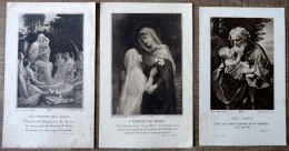 3 Images Pieuses (Réception 1930) - Images Religieuses