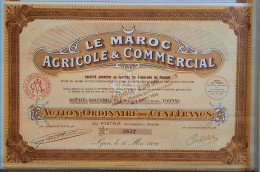 Le Maroc Agricole & Commerciale - Lyon - 1926 - Landwirtschaft