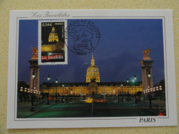 CARTE MAXIMUM CARD LES INVALIDES PARIS OPJ PARIS FRANCE - Other & Unclassified