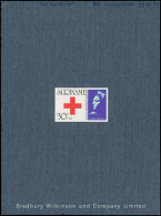 EPA Croix Rouge - Poste - Surinam, Yvert 580, Non Dentelé Sur Carte "Bradbury" Annotée "As Submitted 22/8/73". - Cruz Roja